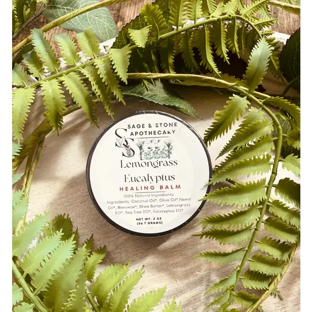 🌿✨ Healing Balm – Lemongrass & Eucalyptus for Soothing Relief! 🍃💚