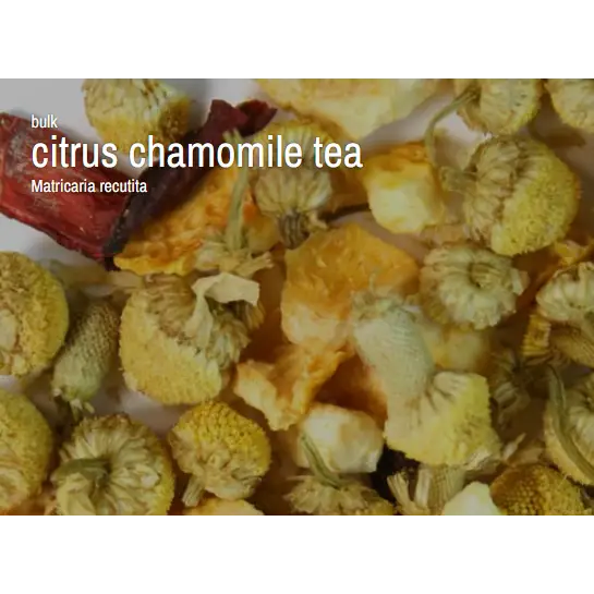 Herbal Bulk Loose Tea by the Ounce - Citrus Chamomile Herbal Tea - Teas & Accessories