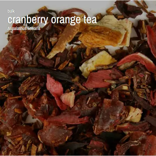 Herbal Bulk Loose Tea by the Ounce - Cranberry Orange Tea - Teas & Accessories