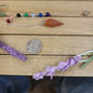 HEXAGON POINTED PENDULUM W/CHACKRA CHAIN - GOLD SANDSTONE - Pendulums & Mats
