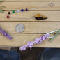 HEXAGON POINTED PENDULUM W/CHACKRA CHAIN - TIGERS EYE - Pendulums & Mats