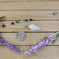HEXAGON POINTED PENDULUM W/CHACKRA CHAIN - OPALITE - Pendulums & Mats