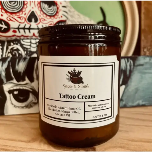 ✨ Holistic Tattoo Care Cream – Nourish Soothe & Protect Your Sacred Art! 🖤 - Bath Body & Skin Products