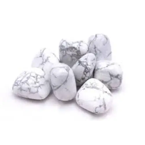 🤍✨ Howlite Tumble – Calm Patience and Peaceful Energy 🕊️ - Tumbles