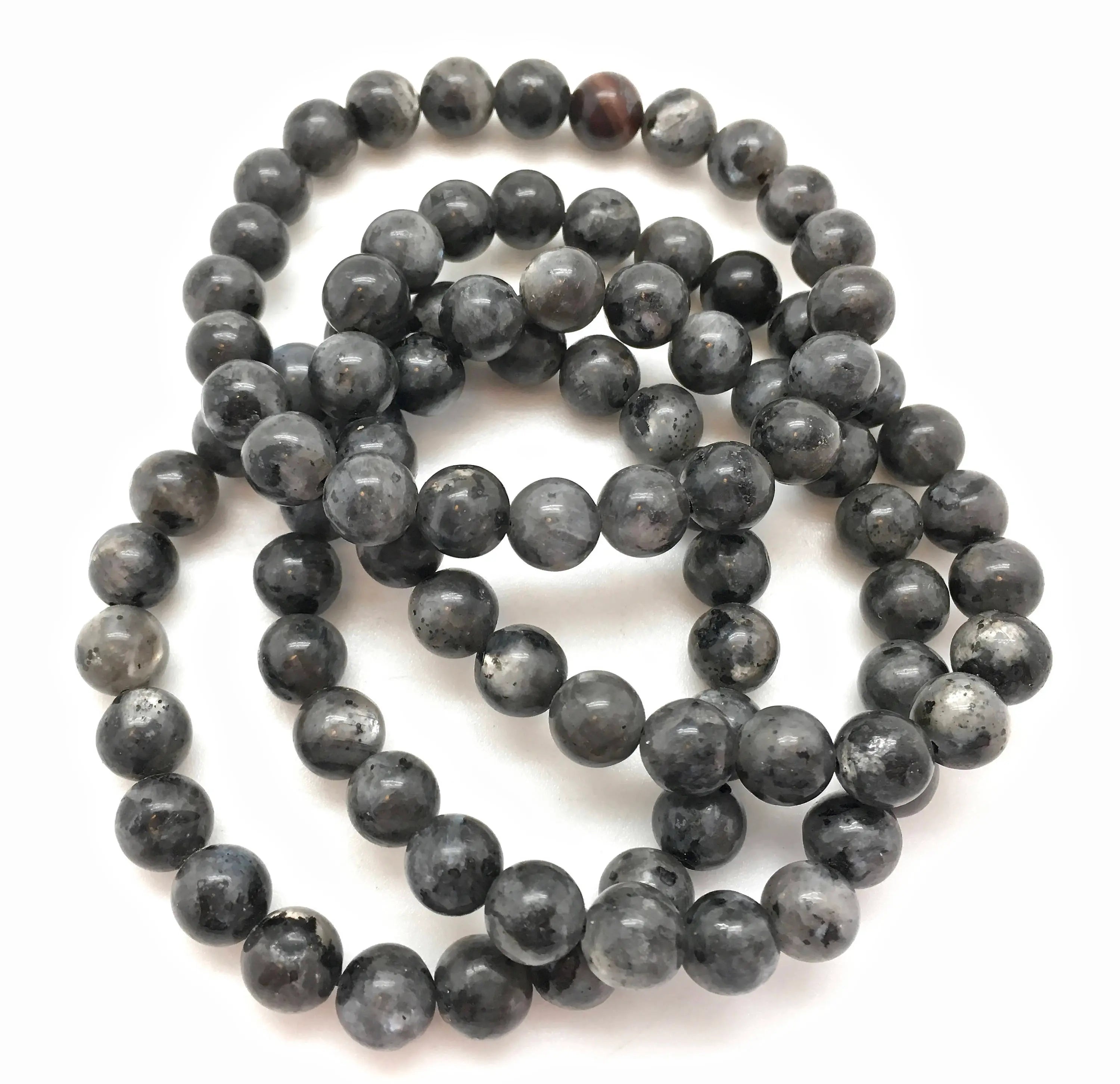 Larvikite Bracelet (8mm Beads)