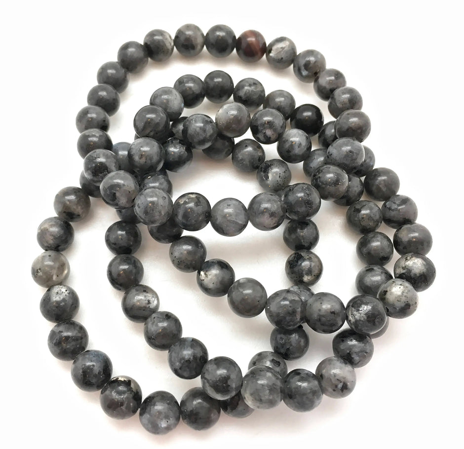 Larvikite Bracelet (8mm Beads)