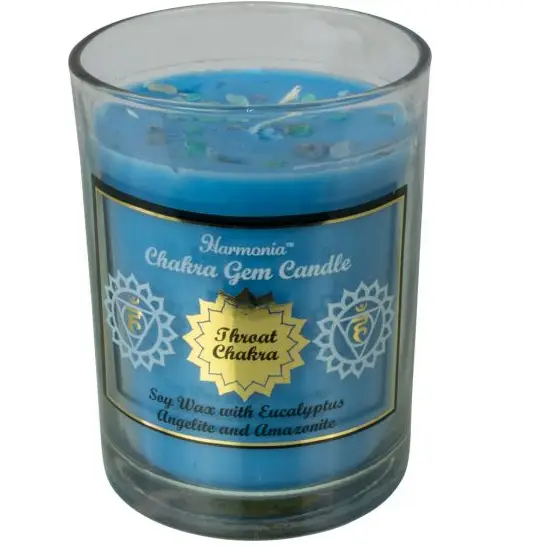 Illuminate Your Path with Crystal Journey Reiki Energy Charged Candles! ✨ - Throat Chakra - Candles & Accessories