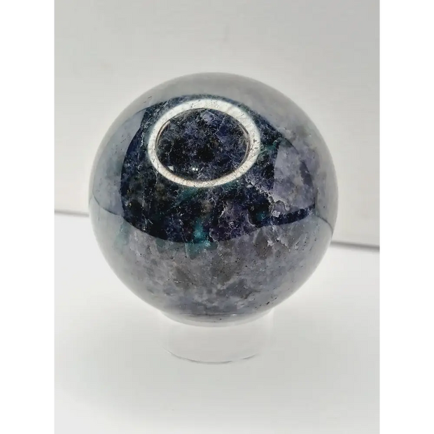💙💚 Iolite & Emerald Sphere – Intuitive Insight & Heart-Centered Abundance! ✨ - 1 - Spheres