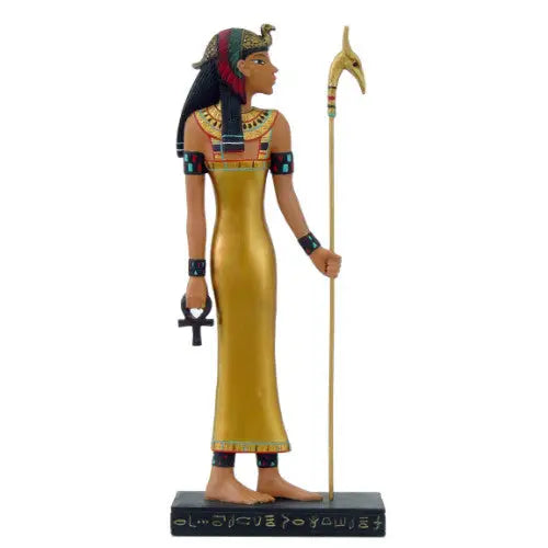 🪄✨ Isis with Staff Statue – Egyptian Goddess of Magic Healing & Empowerment (10’’) 🌙 - Statues