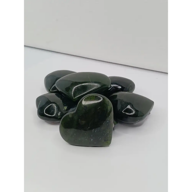 💚✨ Jade Heart – Intuitive Pick (1 1/2’’–1 3/4’’) – Luck Harmony & Heartfelt Healing! 🌿 - Carvings