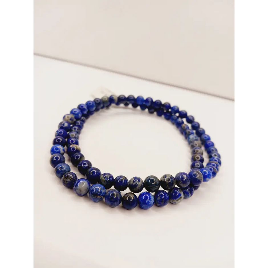 Lapis Bead Necklaces - Stretchy - 6mm - Jewelry