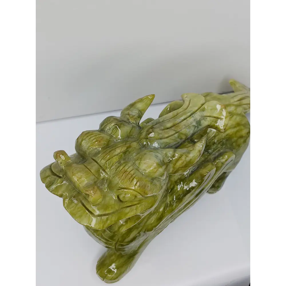 🐉💰 Large Pixiu Money Dragon 9.5 Inch – Luck Protection and New Beginnings ✨ - Carvings