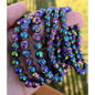 🌋✨ Lava Bracelet – Grounding Strength and Aromatherapy Magic 🖤 - Aura- Rainbow - OMC BRACELETS
