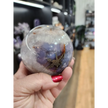 💜🍒 Lavender Cherry Agate Sphere with Pyrite & Gemmy Inclusions – Radiant Harmony & Manifestation Magic! ✨ - 1 - Spheres