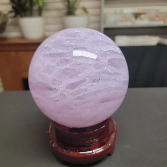 LAVENDER SMELTING QUARTZ SPHERES - 5 - 5.25’’ - Spheres