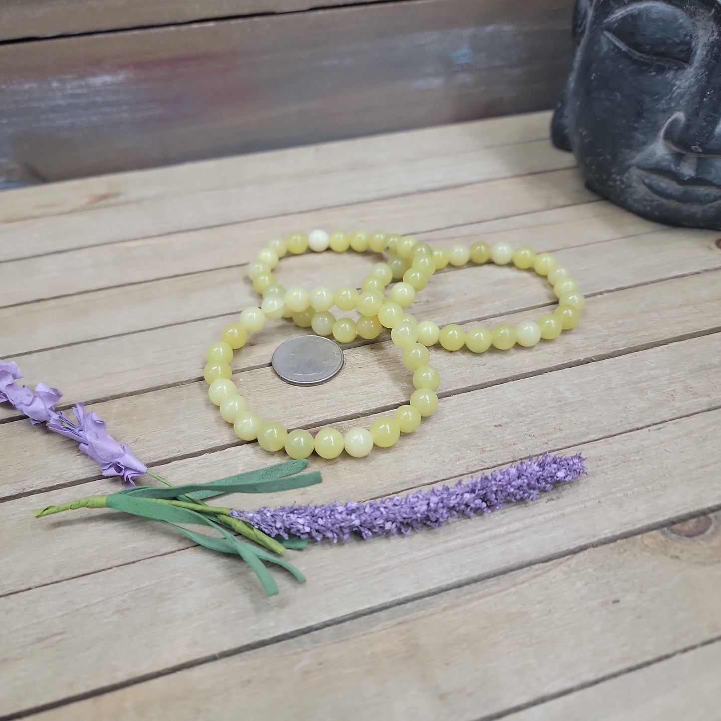 Lemon Jade Bracelet - 8mm - OMC BRACELETS