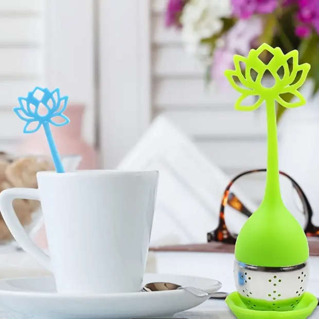 Lotus Silicone Tea Infuser - Blue - Teas & Accessories