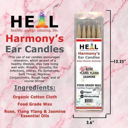 🕯️💗 Love Ear Candles by Doc Harmony – 2-Pack – Heart-Centered Relaxation & Self-Care! ✨ - Candles & Accessories