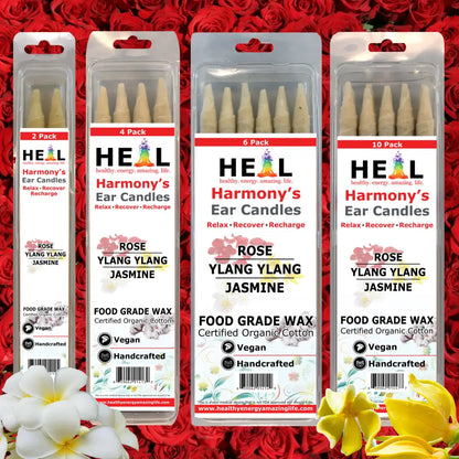 🕯️💗 Love Ear Candles by Doc Harmony – 2-Pack – Heart-Centered Relaxation & Self-Care! ✨ - Candles & Accessories