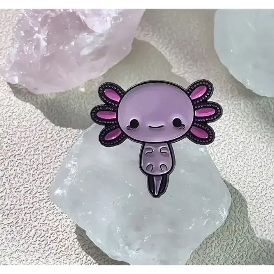 BROOCH LAPEL ENAMEL Magical Pins Pin (Page 2) - Axolotl - Clothing & Apparel