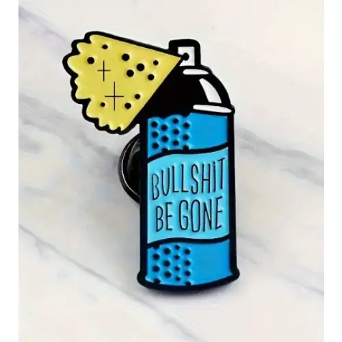BROOCH LAPEL ENAMEL Magical Pins Pin (Page 2) - BullSh** Be Gone - Clothing & Apparel