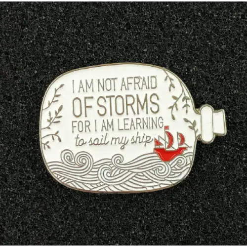 BROOCH LAPEL ENAMEL Magical Pins Pin (Page 2) - I do not fear storms - Clothing & Apparel
