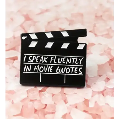 BROOCH LAPEL ENAMEL Magical Pins Pin (Page 2) - I Speak Fluently In Movie Quotes - Clothing & Apparel