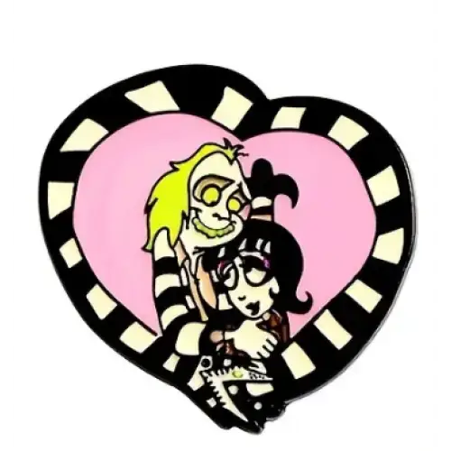 BROOCH LAPEL ENAMEL Magical Pins Pin (Page 1) - Beetlejuice and Lydia - Clothing & Apparel