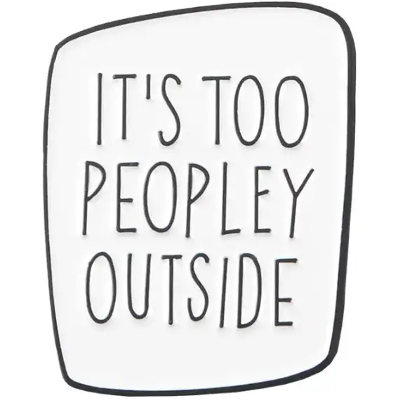 BROOCH LAPEL ENAMEL Magical Pins Pin (Page 1) - It’s Too Peopley Outside white - Clothing & Apparel