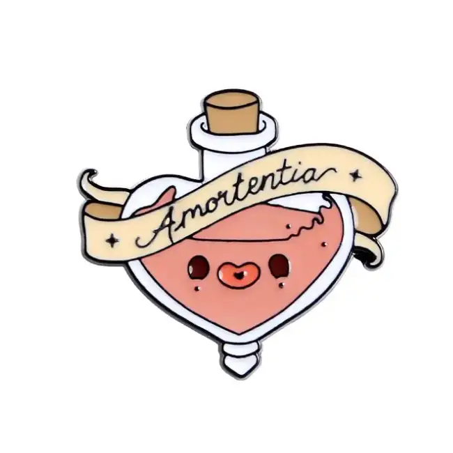 BROOCH LAPEL ENAMEL Magical Pins Pin (Page 1) - Amortentia Potion - Clothing & Apparel