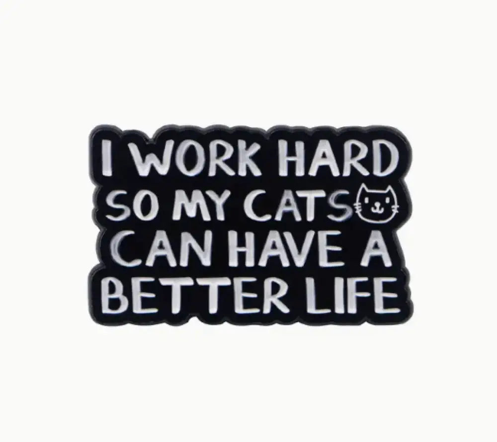 ✨🔮 Magical Enamel Brooch Lapel Pins – Mystical Flair for Any Outfit! 🌙🧙♀️ - I Work Hard - Clothing & Apparel