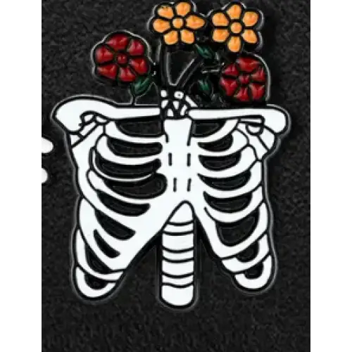 BROOCH LAPEL ENAMEL Magical Pins Pin (Page 1) - Ribs with Flowers - Clothing & Apparel