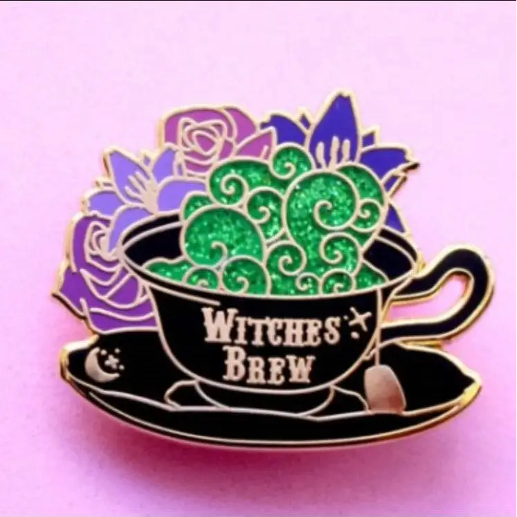 BROOCH LAPEL ENAMEL Magical Pins Pin (Page 1) - Witches Brew - Clothing & Apparel