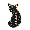 BROOCH LAPEL ENAMEL Magical Pins Pin (Page 1) - Kitty with Moon Phases - Clothing & Apparel