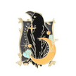 BROOCH LAPEL ENAMEL Magical Pins Pin (Page 1) - Raven Yellow Moon - Clothing & Apparel