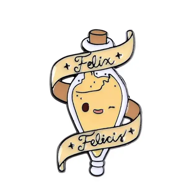 BROOCH LAPEL ENAMEL Magical Pins Pin (Page 1) - Felix Felicis Potion - Clothing & Apparel