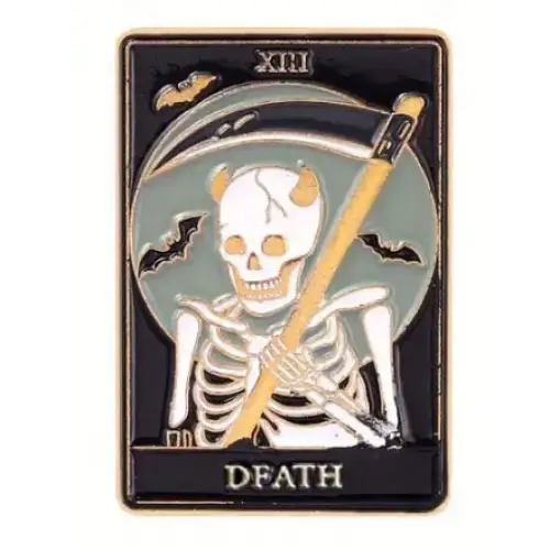 BROOCH LAPEL ENAMEL Magical Pins Pin (Page 1) - Tarot Cards Death - Clothing & Apparel