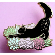 BROOCH LAPEL ENAMEL Magical Pins Pin (Page 1) - Kitty with Lotus - Clothing & Apparel