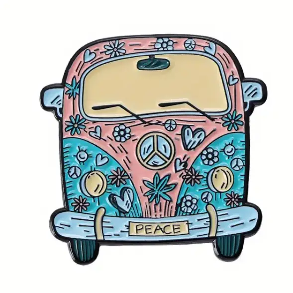 BROOCH LAPEL ENAMEL Magical Pins Pin (Page 2) - Peace Bus - Clothing & Apparel