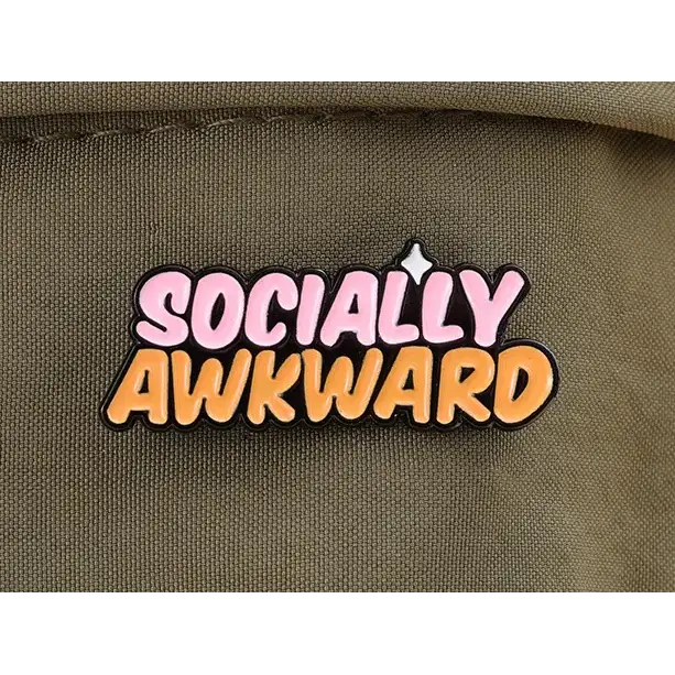 BROOCH LAPEL ENAMEL Magical Pins Pin (Page 2) - Socially Awkward - Clothing & Apparel