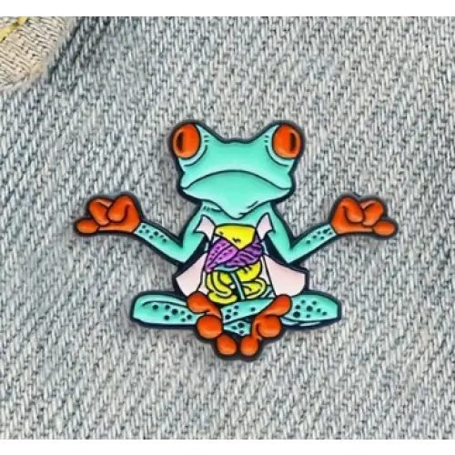 BROOCH LAPEL ENAMEL Magical Pins Pin (Page 2) - Zen Frog - Clothing & Apparel