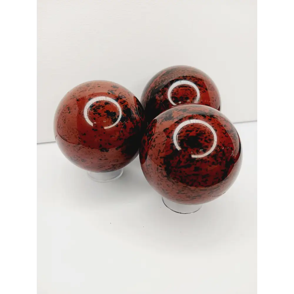 🌰🖤 Mahogany Obsidian Spheres – Grounding Protection & Strength! ✨ - Spheres