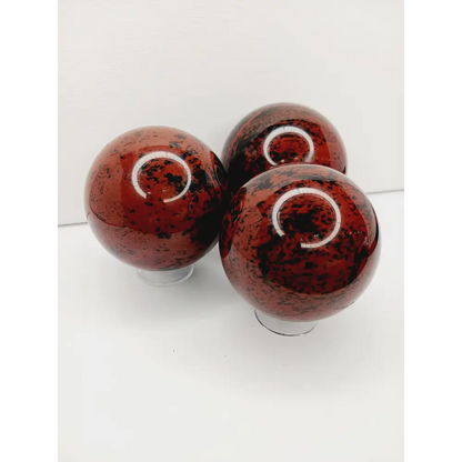 🌰🖤 Mahogany Obsidian Spheres – Grounding Protection & Strength! ✨ - Spheres