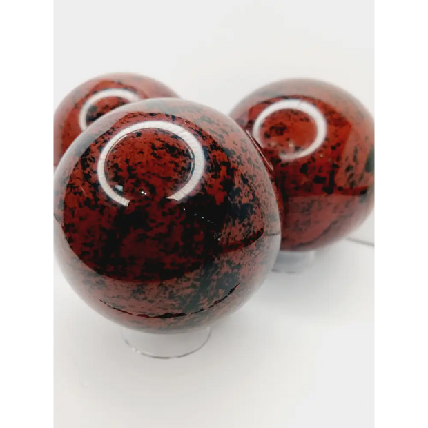 🌰🖤 Mahogany Obsidian Spheres – Grounding Protection & Strength! ✨ - Spheres