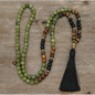 Mala Beads - Southern Jade and Tigers Eye - Jewelry