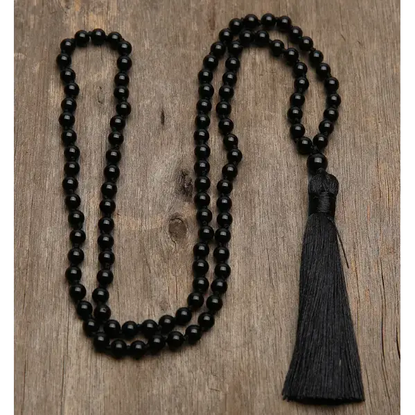 Mala Beads - 6mm Onyx - Jewelry