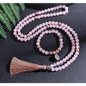Mala Beads - Rose Quartz and Amethyst with Bracelet - Jewelry