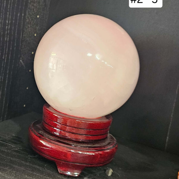 Mangano Calcite Spheres - 5’’