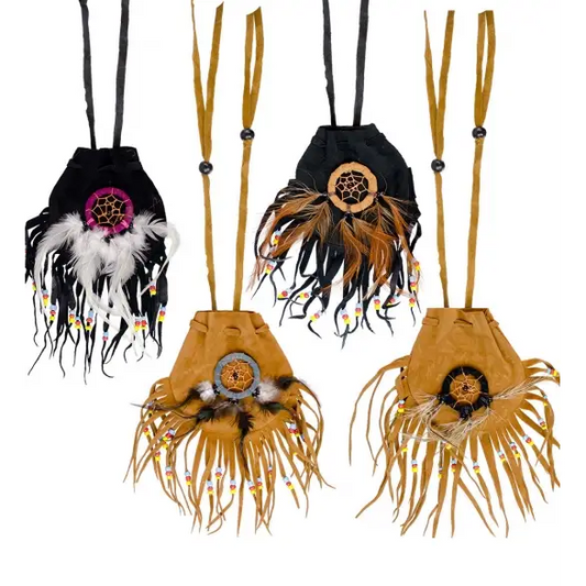 Medicine Bag with Fringe - Bags Pouches & Totes