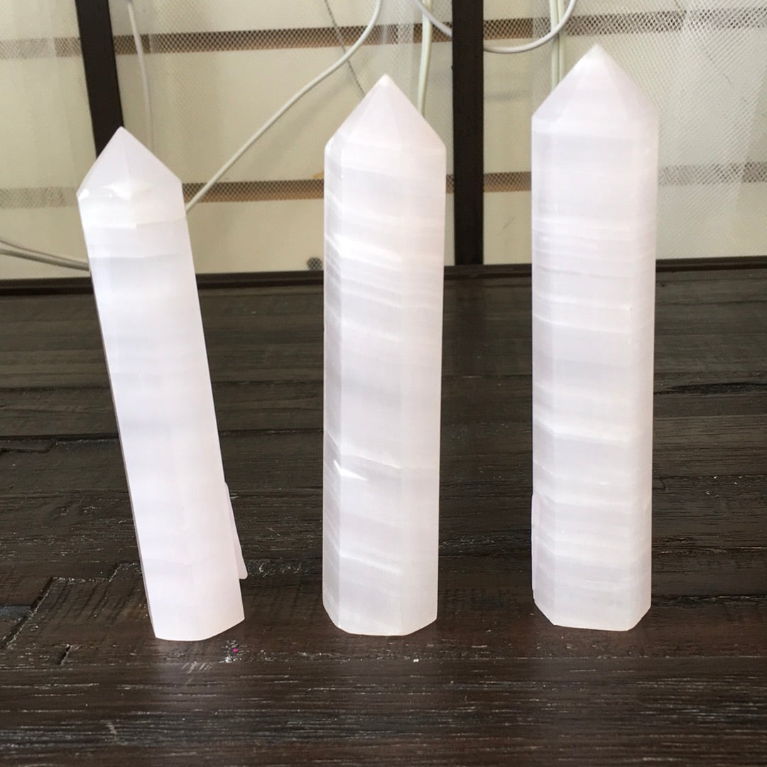 Medium Pink Calcite Tower – Heart Healing Gentle Comfort 💗✨ - 1 - Towers